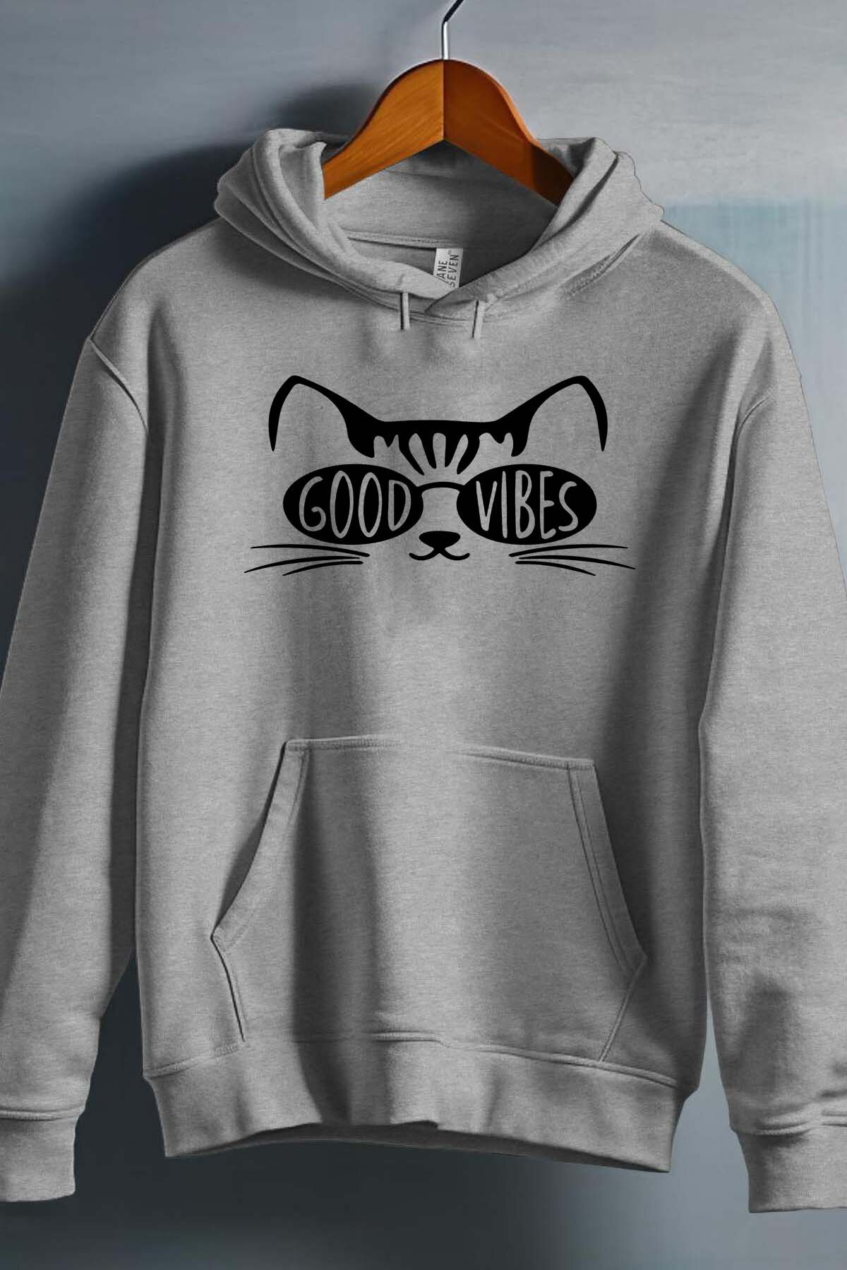 Grossiste I.A.L.D FRANCE - Catz good vibe - Sweat Capuche Fille