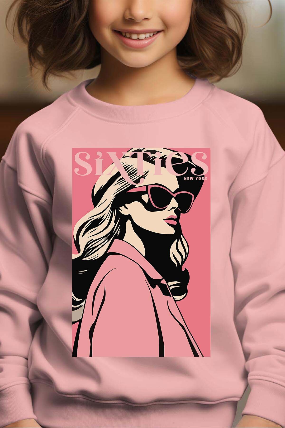 Mayorista I.A.L.D FRANCE - Muse Sixties - Sudadera con cuello redondo Niña
