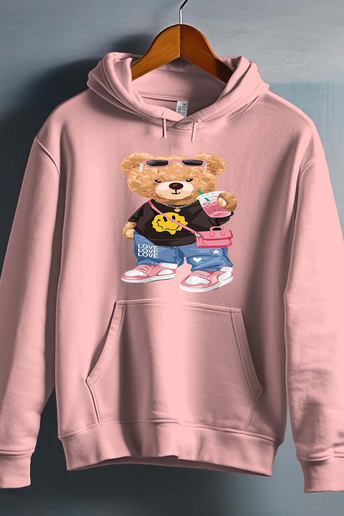 Wholesaler I.A.L.D FRANCE - Smiley Bear - Hooded sweatshirt Girl