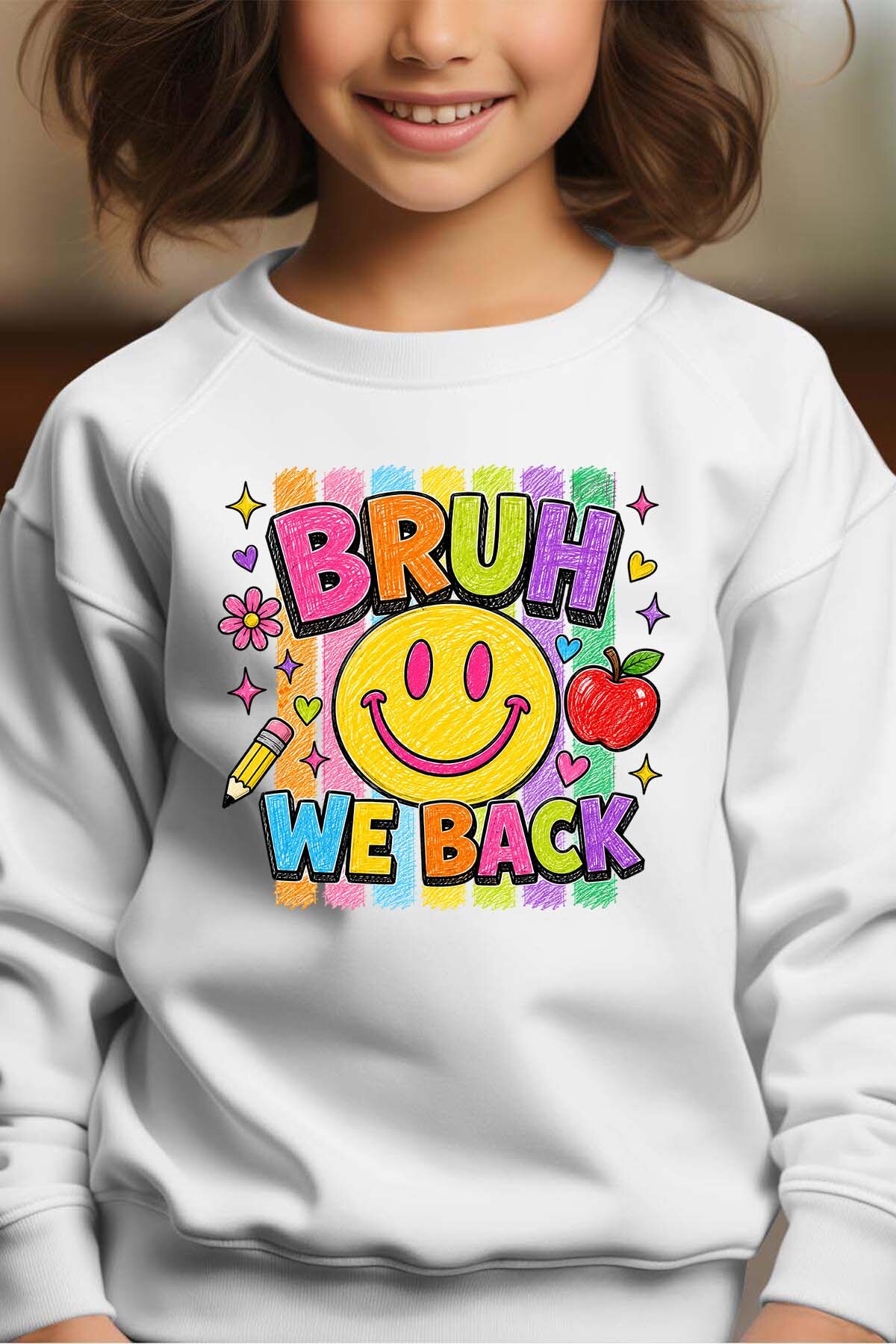 Grossiste I.A.L.D FRANCE - BRUH we back - Sweat Col Rond Fille