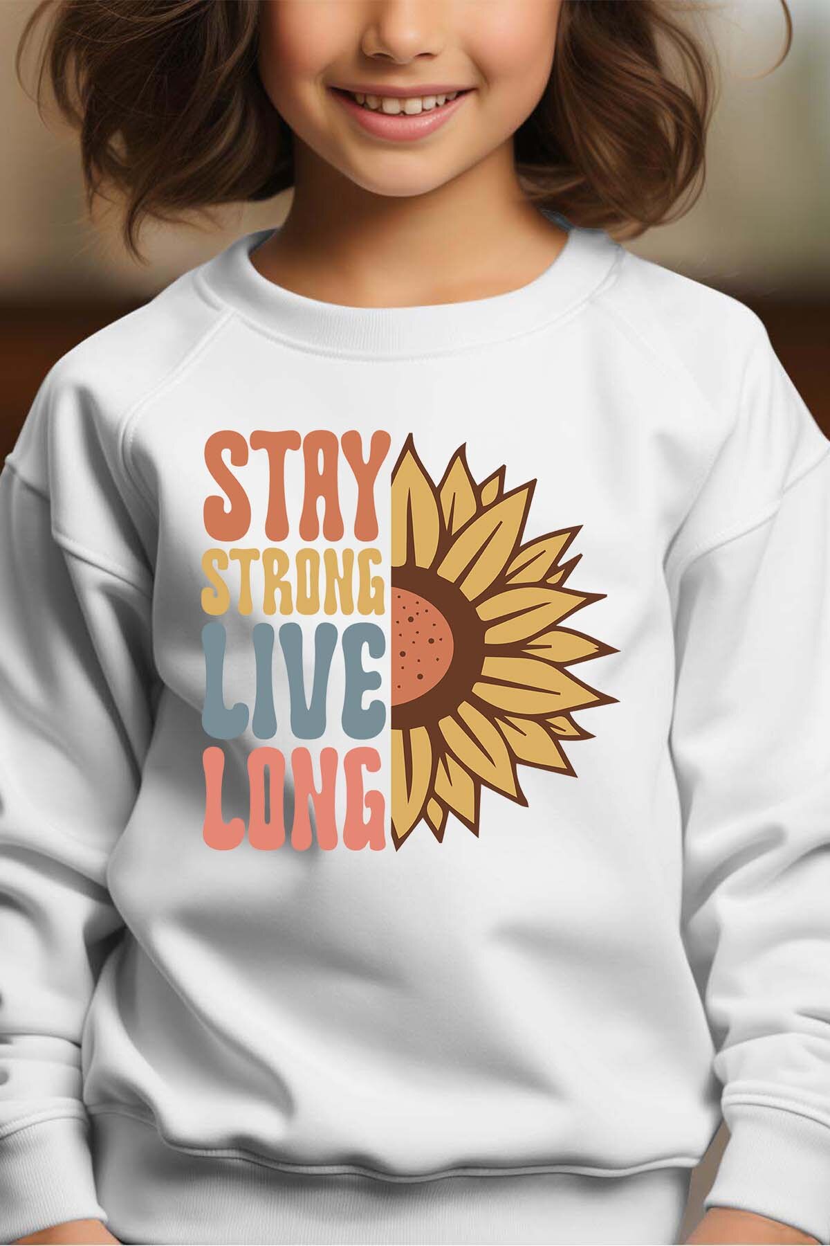 Grossiste I.A.L.D FRANCE - Stay Live - Sweat Col Rond Fille