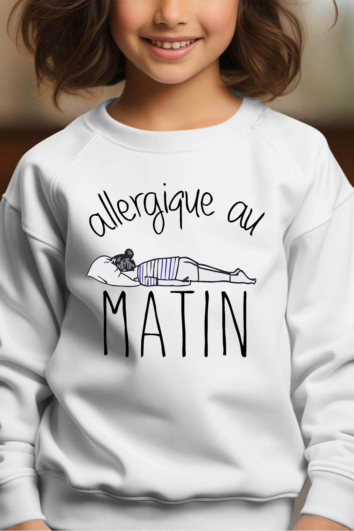 Wholesaler I.A.L.D FRANCE - Allergique matin - Crewneck sweatshirt Girl