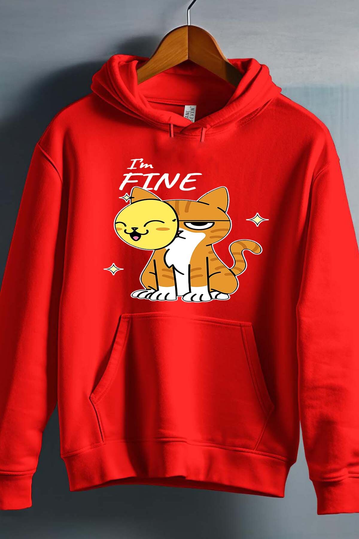 Grossiste I.A.L.D FRANCE - Im fine cat - Sweat Capuche Garçon