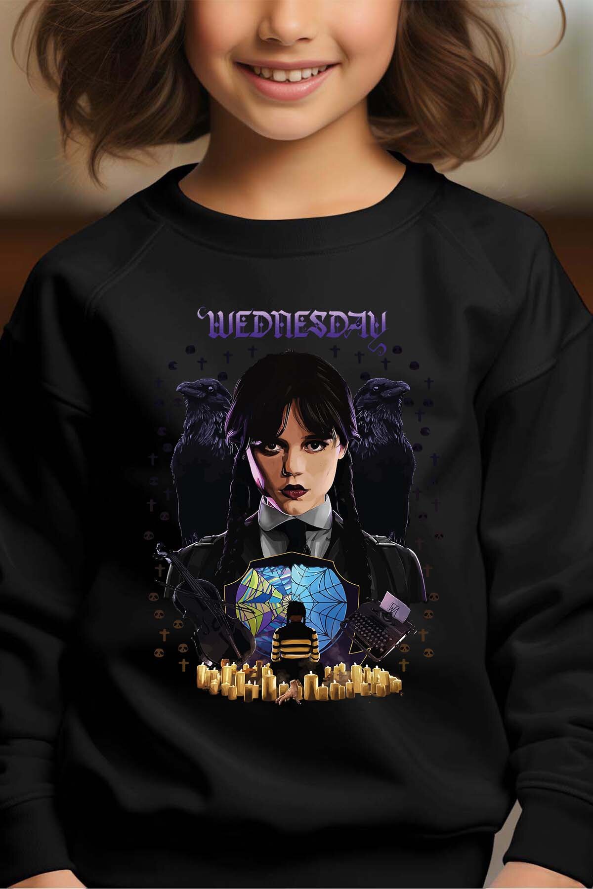 Mayorista I.A.L.D FRANCE - Wed affiche - Sudadera con cuello redondo Niña