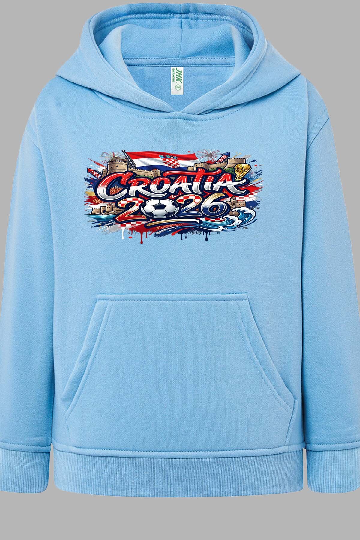 Grossiste I.A.L.D FRANCE - Cdm26 Croatia - Sweat Capuche Fille
