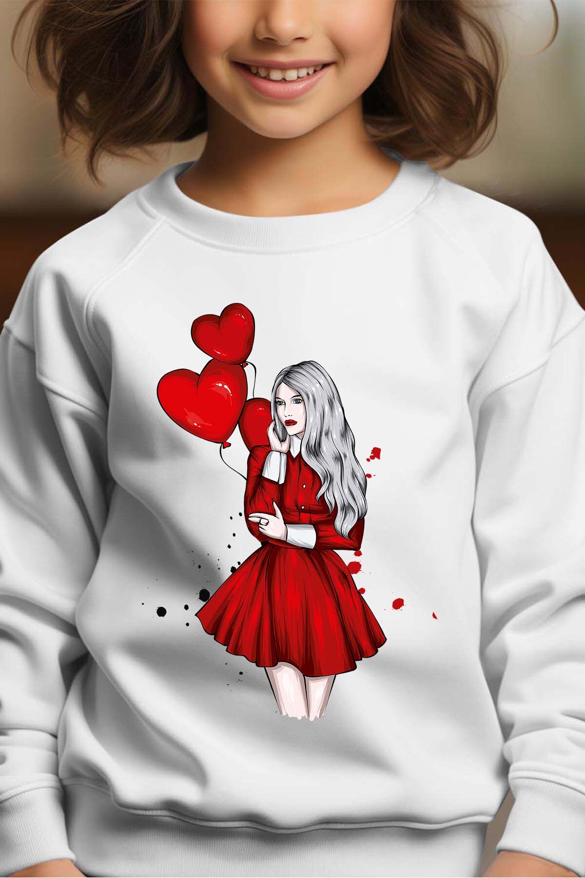 Großhändler I.A.L.D FRANCE - Kleid Rouge - Rundhals-Sweatshirt Mädchen