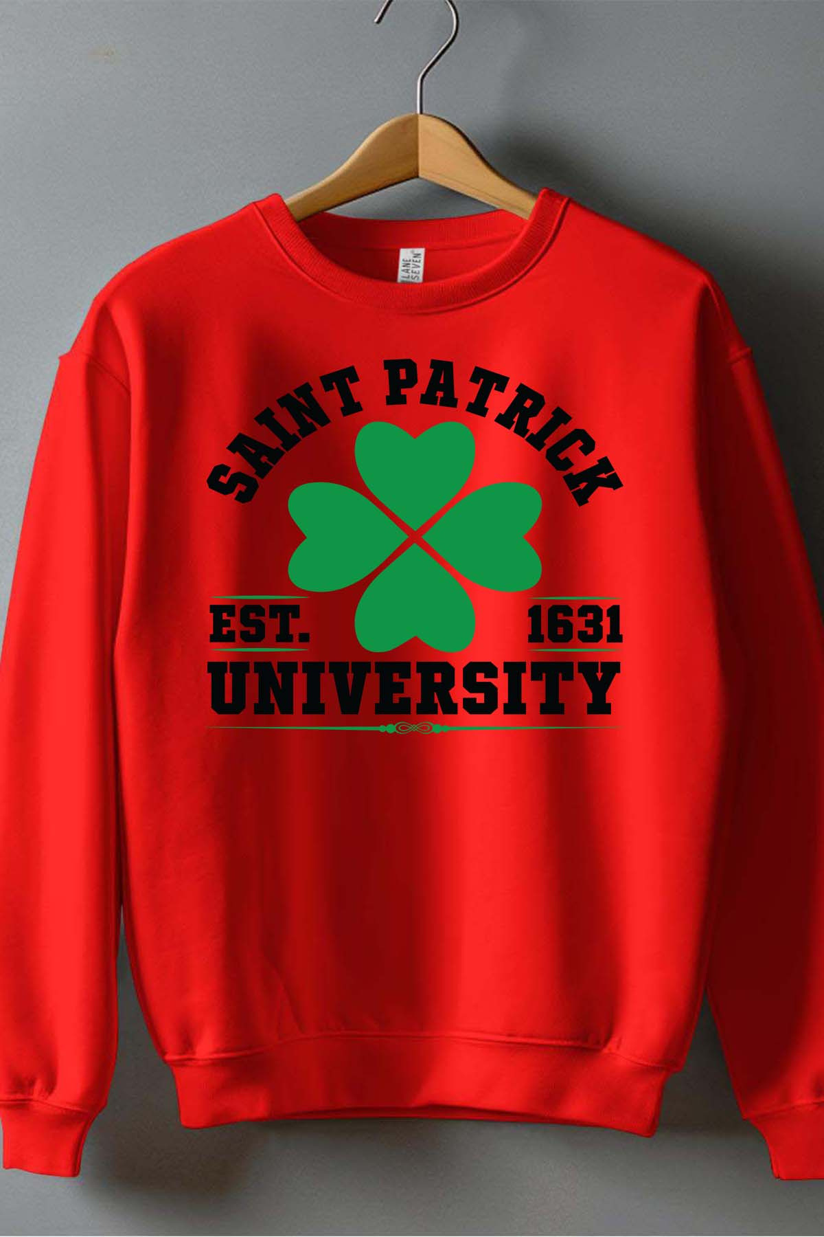 Mayorista I.A.L.D FRANCE - Universidad de Patrick - sudadera de cuello redondo de niño