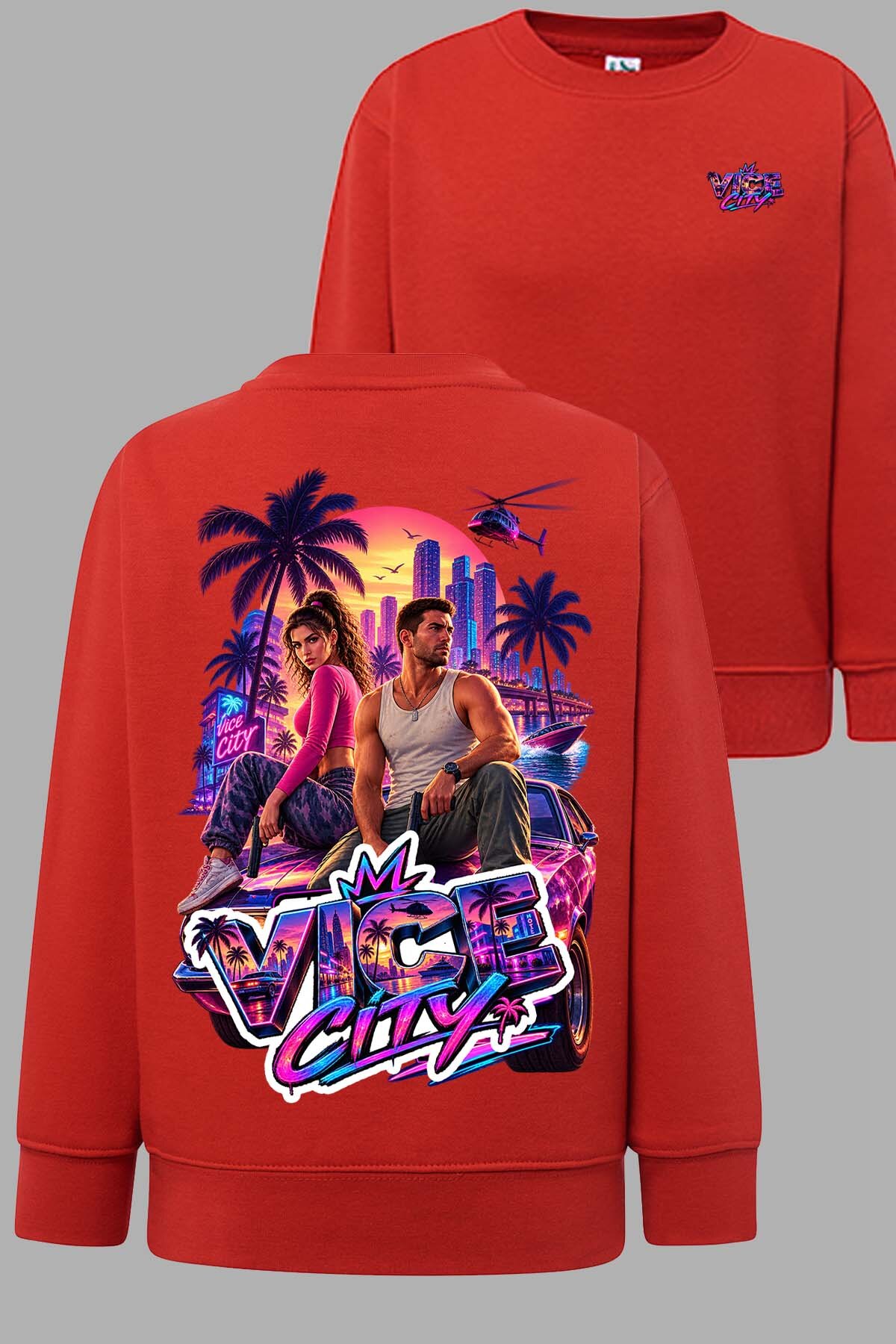 Grossiste I.A.L.D FRANCE - Cool GTheft Auto - Sweat Col Rond Garçon