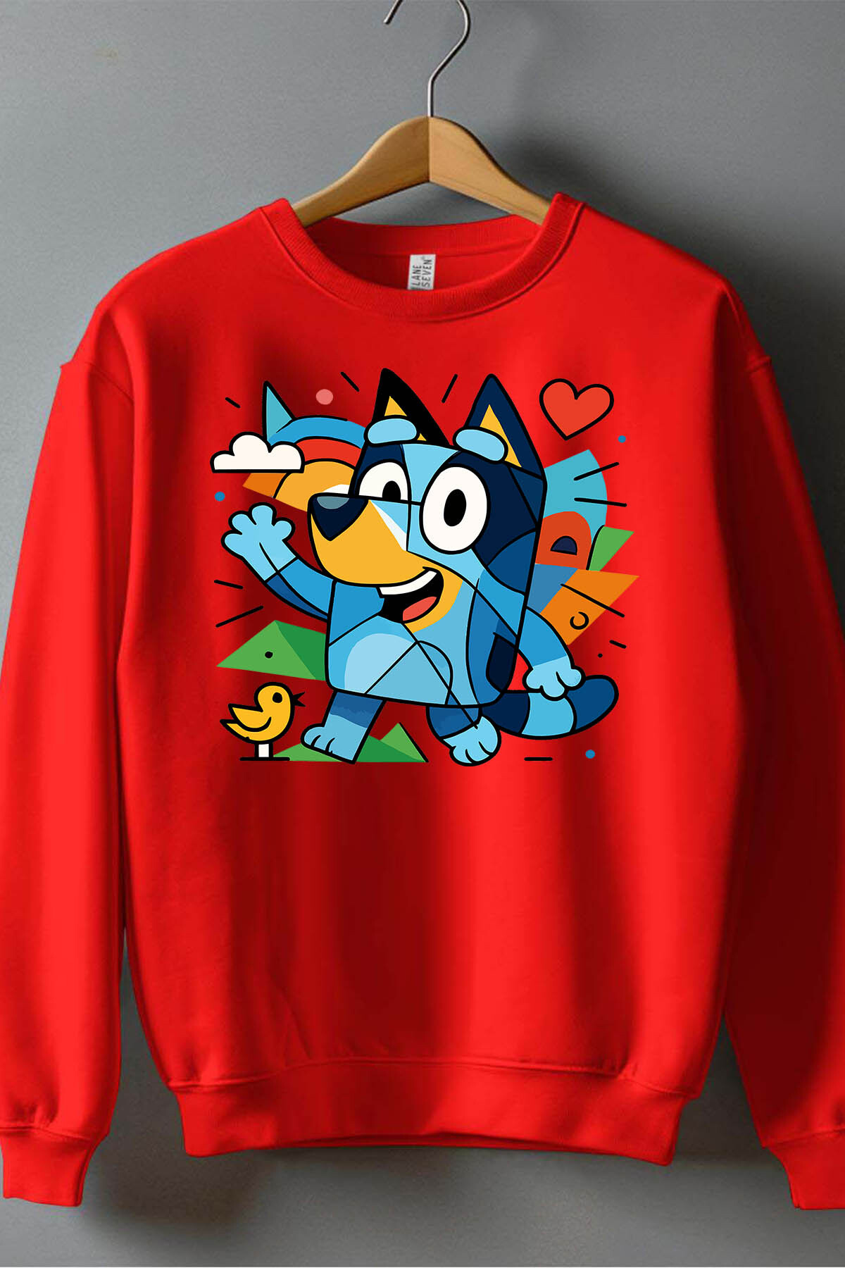 Grossiste I.A.L.D FRANCE - Bluey cubiste - Sweat Col Rond Garçon