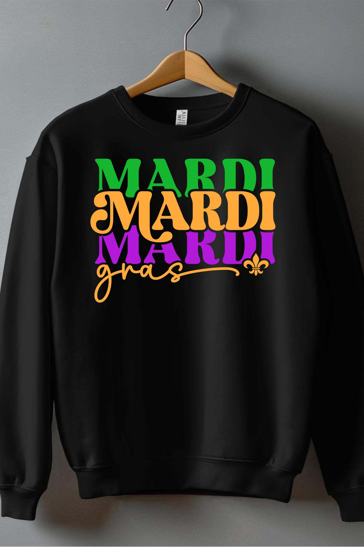 Grossista I.A.L.D FRANCE - Martedì Gras txt - Boy Round Neck Spetshirt