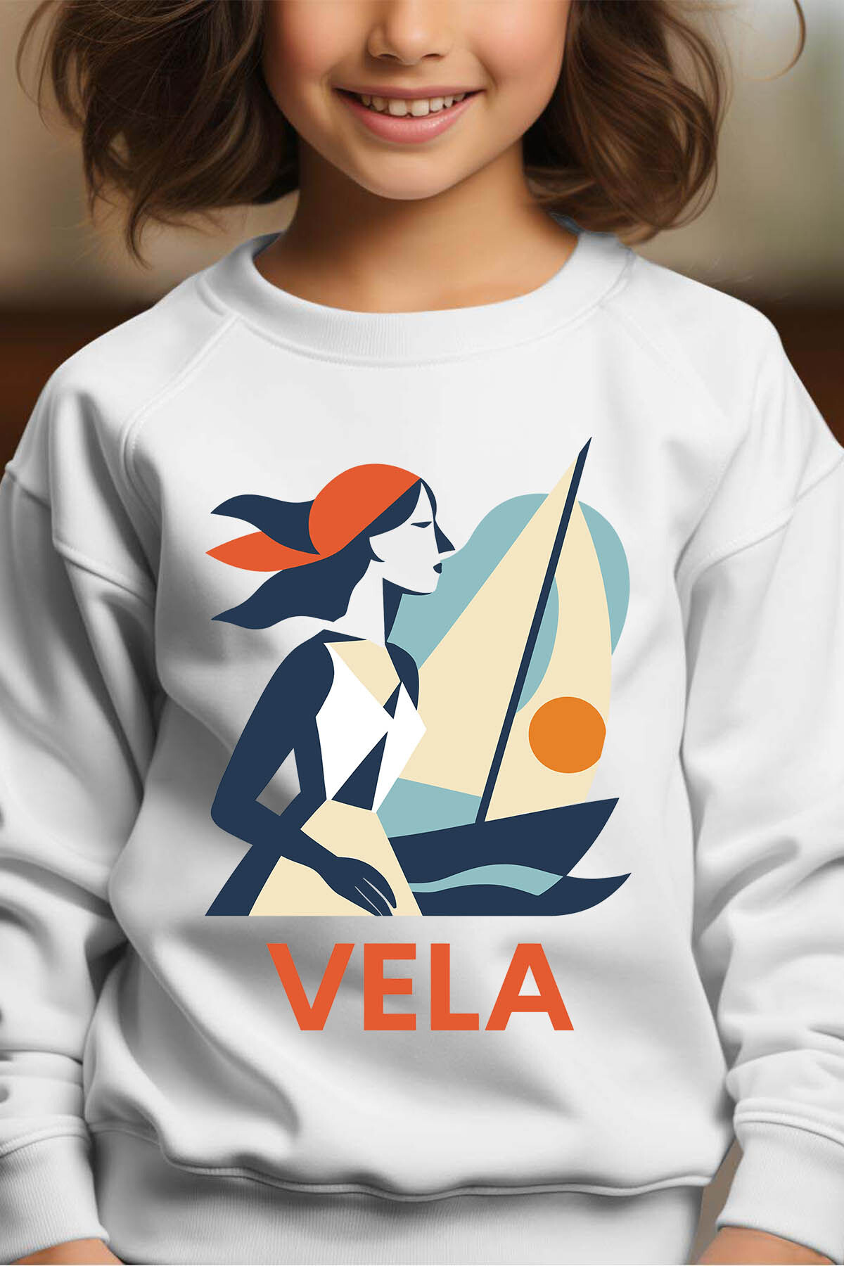Großhändler I.A.L.D FRANCE - Vela - Runde Mädchen Girl Sweatshirt