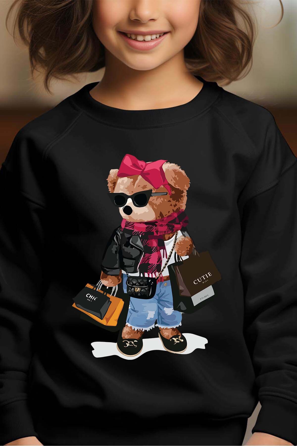 Großhändler I.A.L.D FRANCE - Bear Addict - Rundhals-Sweatshirt Mädchen