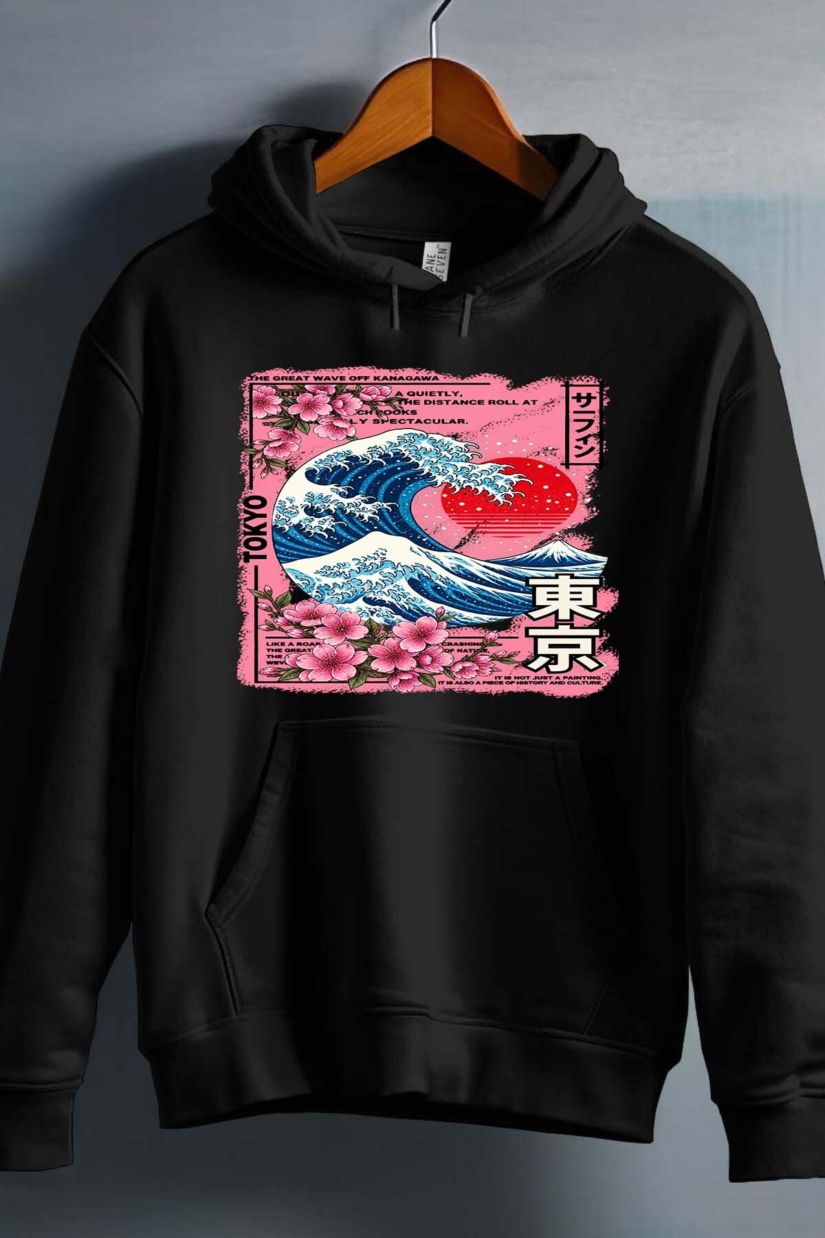 Grossiste I.A.L.D FRANCE - Hokkaido Great Wave - Sweat Capuche Fille