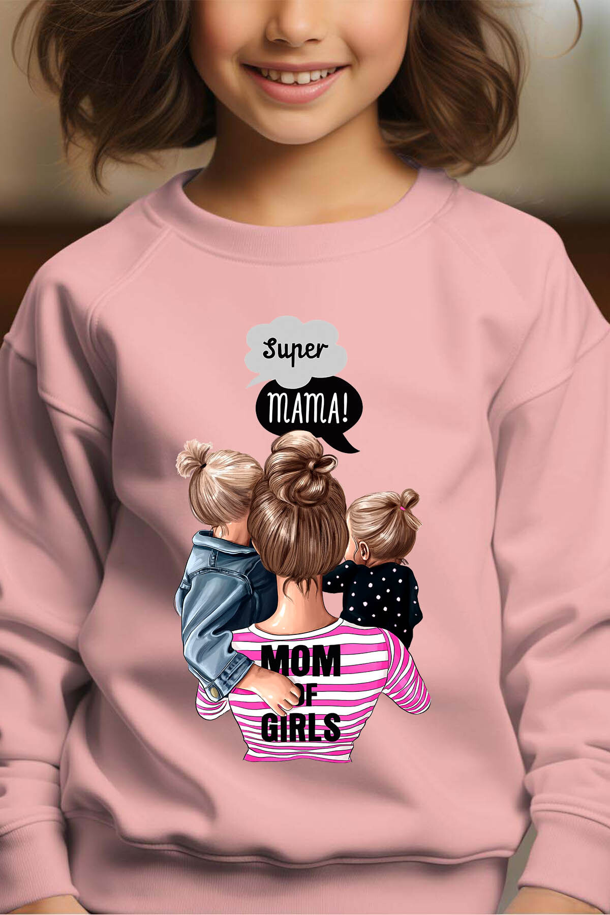 Großhändler I.A.L.D FRANCE - Mom Girls - Sweatshirt Round Girl
