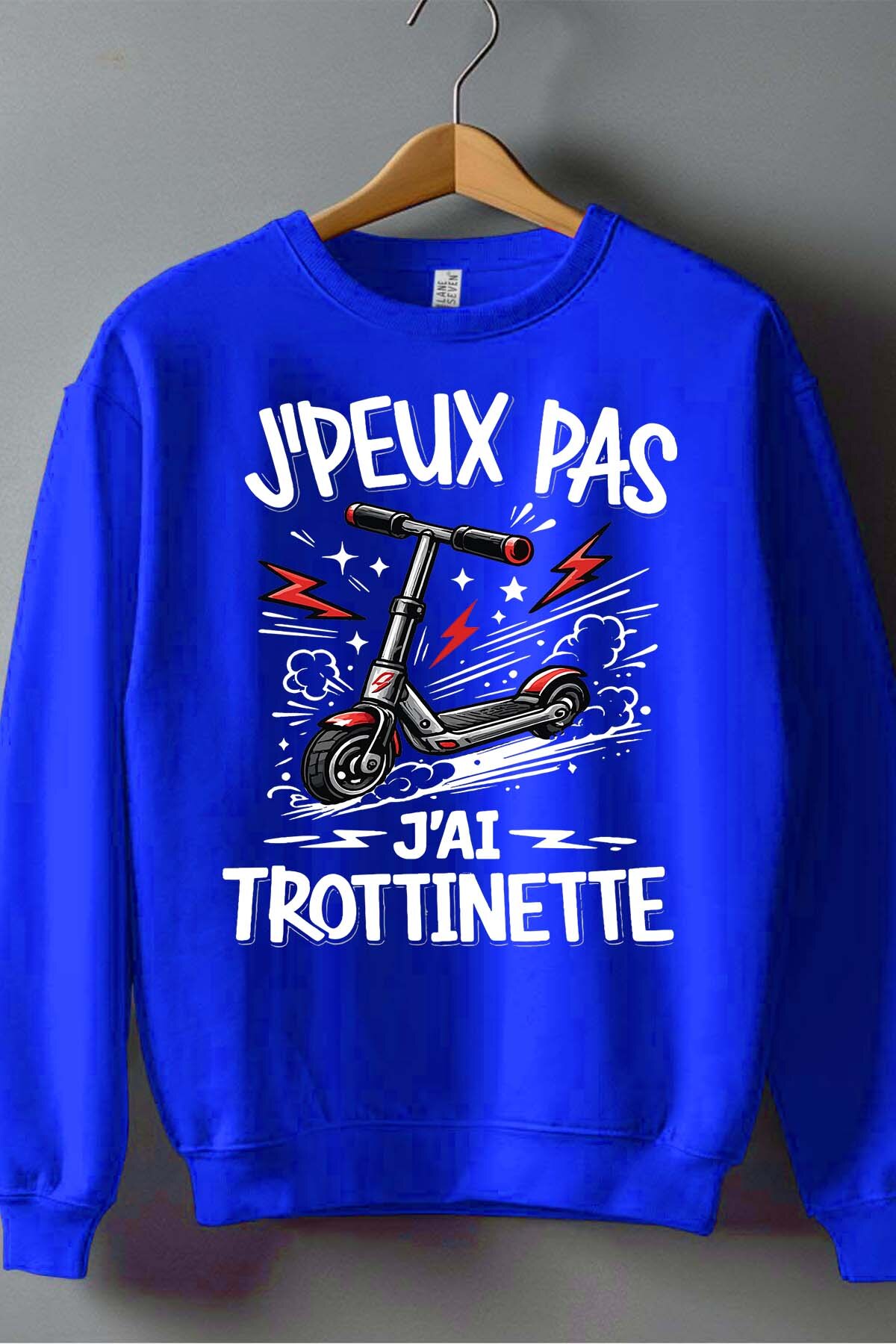 Grossiste I.A.L.D FRANCE - Peux pas... trotinette Styl - Sweat Col Rond Garçon