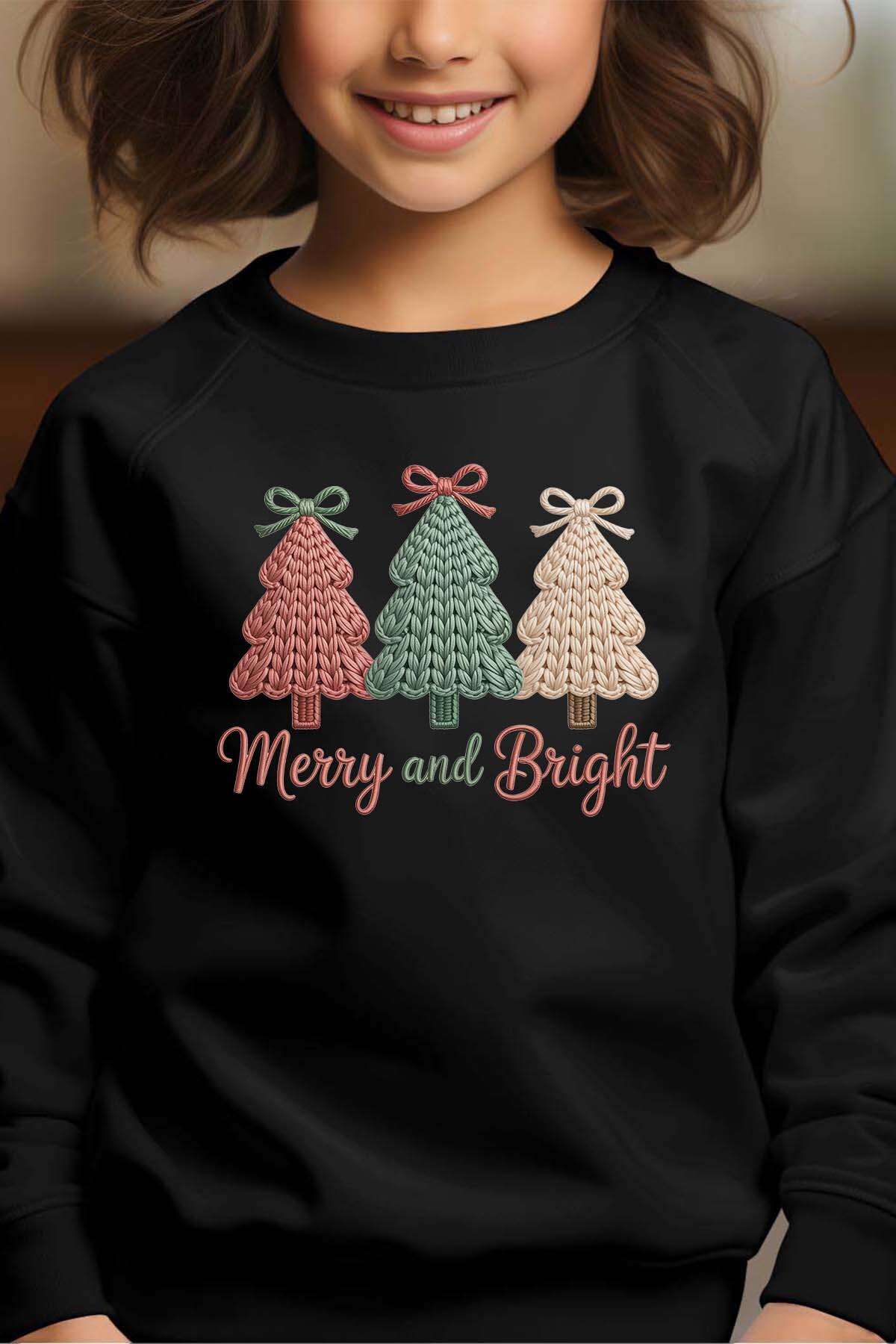 Großhändler I.A.L.D FRANCE - Bäume Häkelarbeit - Rundhals-Sweatshirt Mädchen