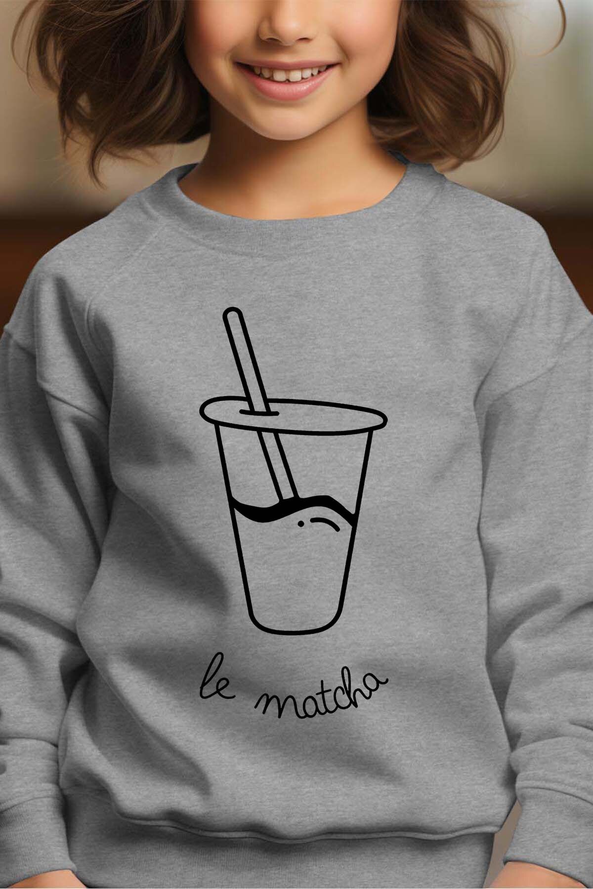 Grossiste I.A.L.D FRANCE - Le matcha - Sweat Col Rond Fille