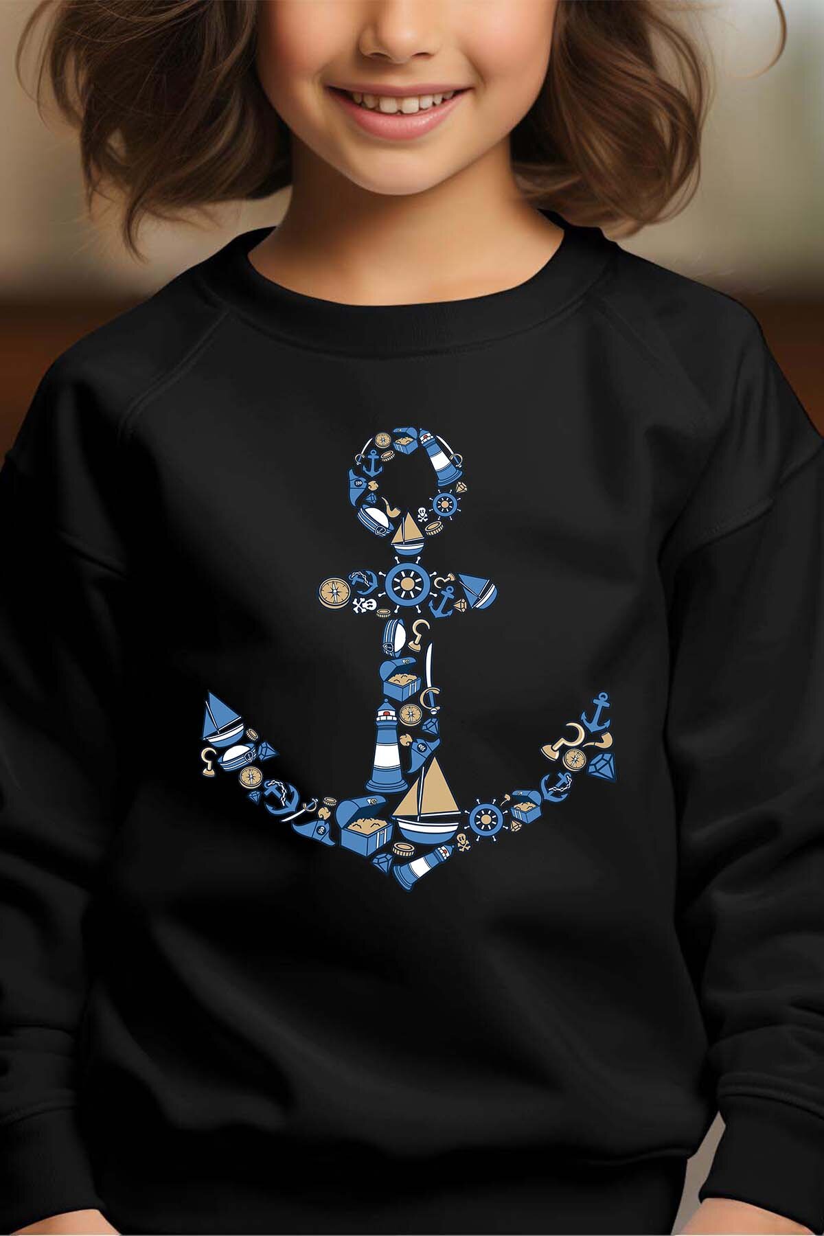 Mayorista I.A.L.D FRANCE - Ancla Multi - Sudadera con cuello redondo Niña