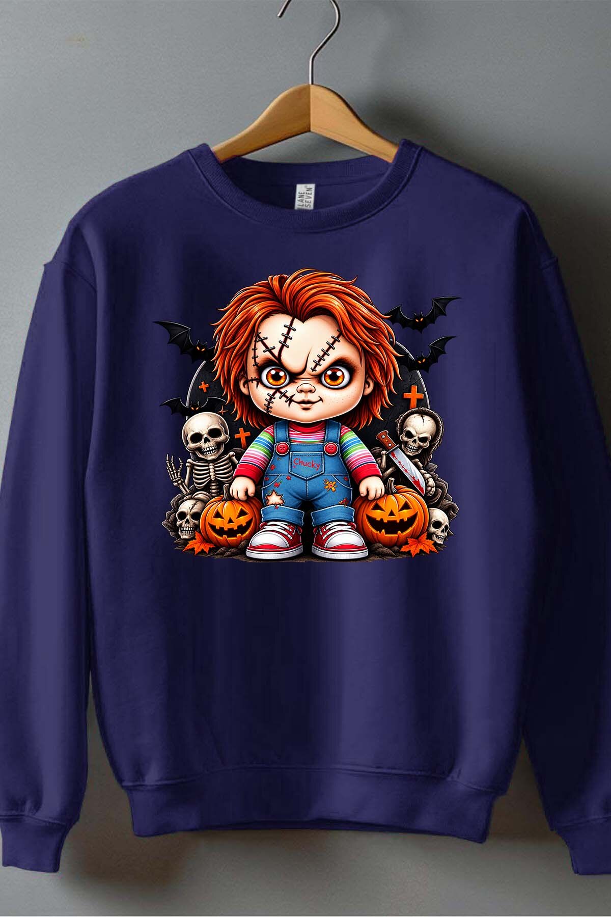 Grossiste I.A.L.D FRANCE - Chuky halloween - Sweat Col Rond Garçon