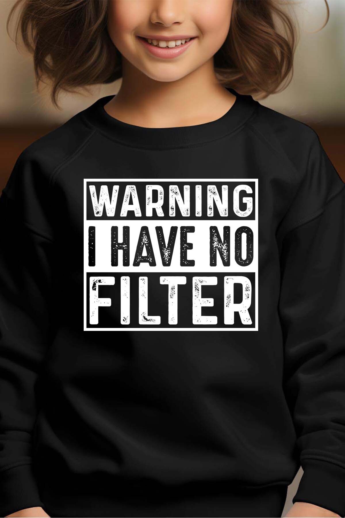 Großhändler I.A.L.D FRANCE - Warnfilter - Rundhals-Sweatshirt Mädchen