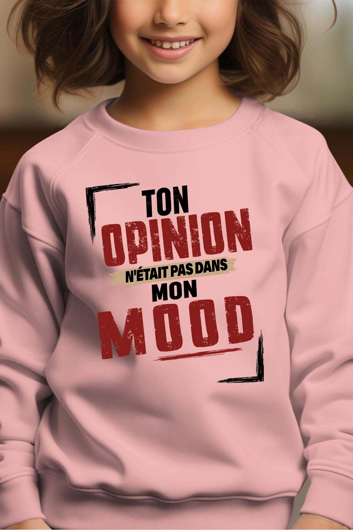 Grossiste I.A.L.D FRANCE - Mon mood - Sweat Col Rond Fille