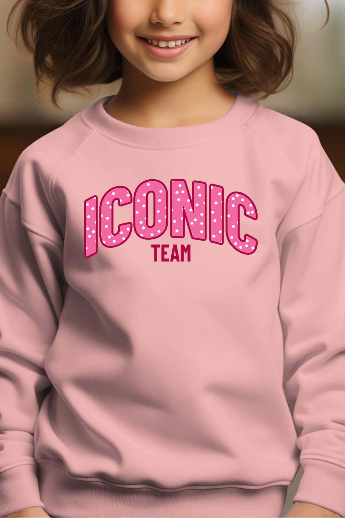 Grossiste I.A.L.D FRANCE - ICONIC TEAM K - Sweat Col Rond Fille