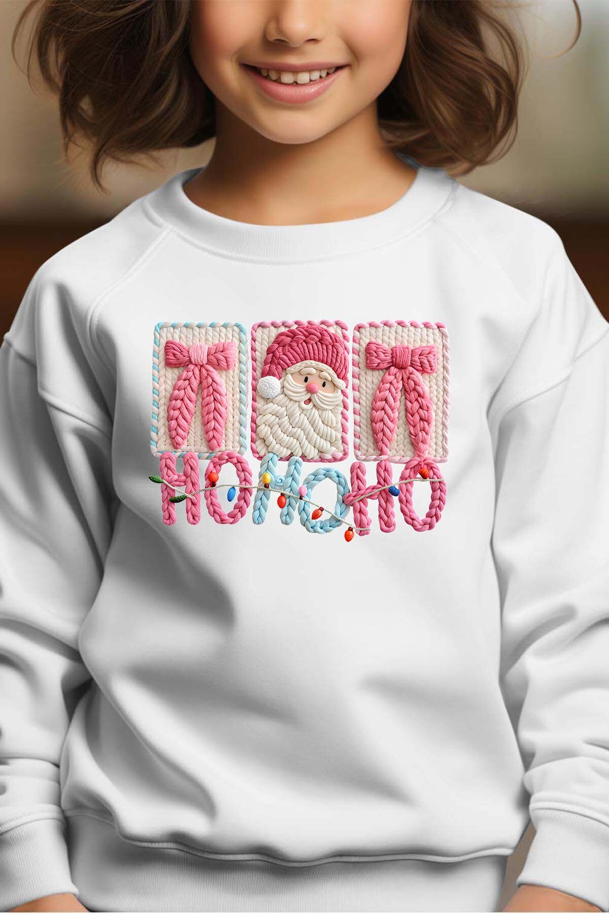 Großhändler I.A.L.D FRANCE - Faux Yarn Ho Ho - Rundhals-Sweatshirt Mädchen