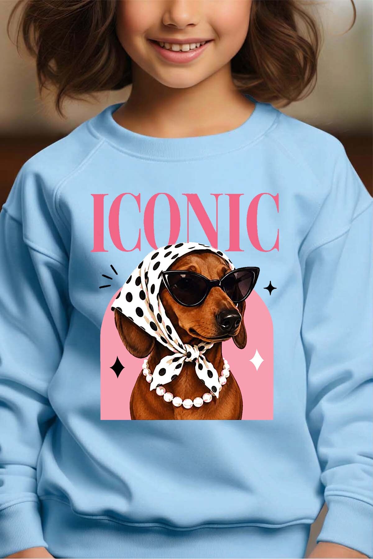 Wholesaler I.A.L.D FRANCE - iconic chien wom - Crewneck sweatshirt Girl