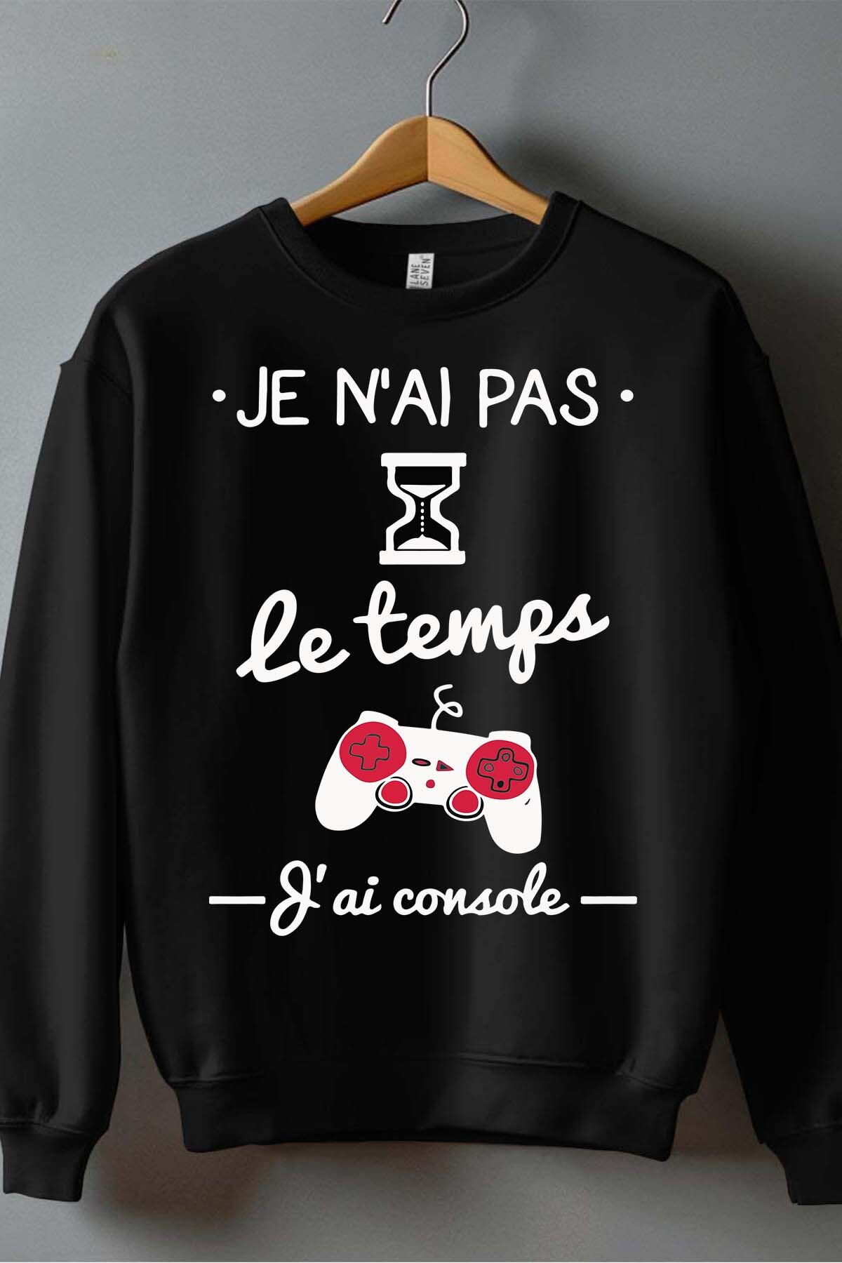 Großhändler I.A.L.D FRANCE - Ich habe keine Zeit, ich habe eine Konsole - Rundhals-Sweatshirt Junge