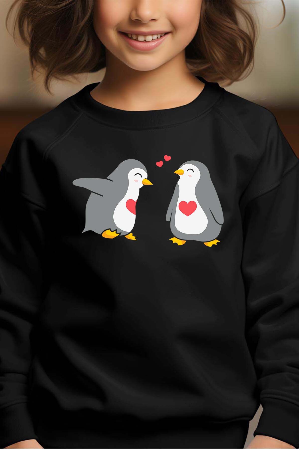 Großhändler I.A.L.D FRANCE - Pinguine - Rundhals-Sweatshirt Mädchen