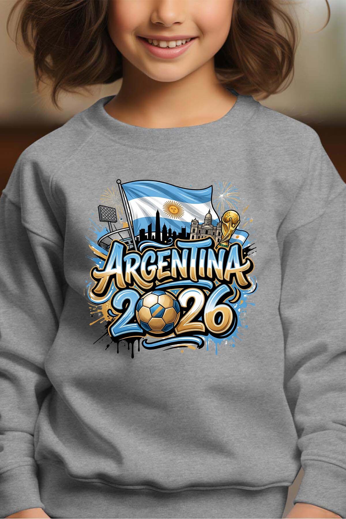 Grossiste I.A.L.D FRANCE - Cdm26 Argentina - Sweat Col Rond Fille