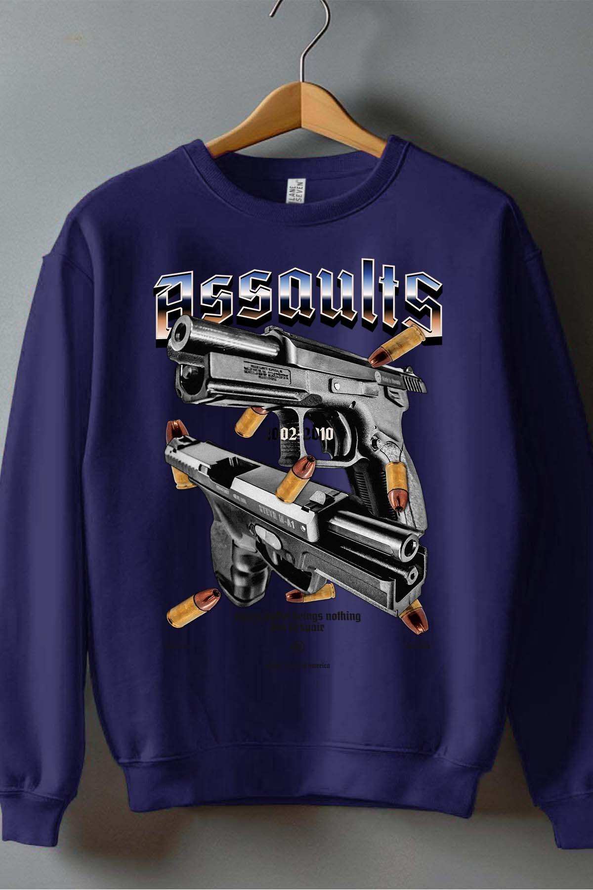 Grossiste I.A.L.D FRANCE - Gun Graphic-kamel-khedimallah - Sweat Col Rond Garçon