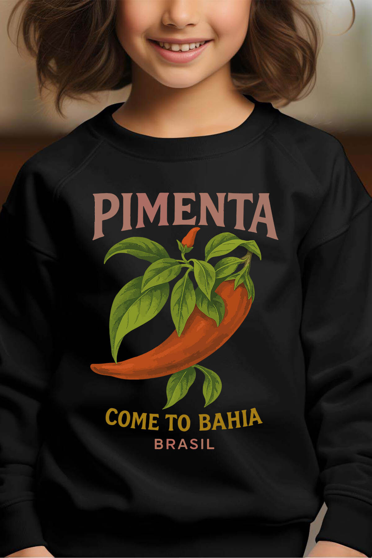 Großhändler I.A.L.D FRANCE - Pimenta - Rundes Mädchen Girl Sweatshirt