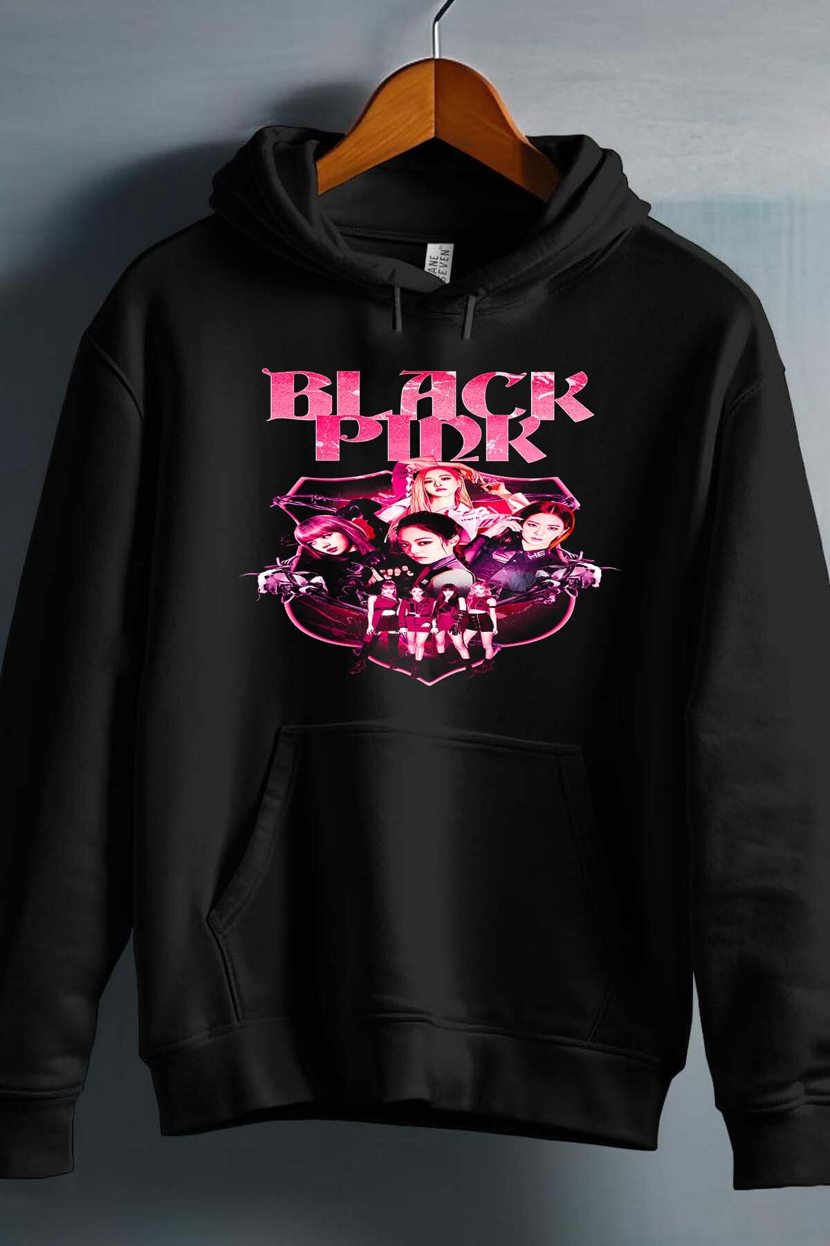 Grossiste I.A.L.D FRANCE - Black pinky - Sweat Capuche Fille