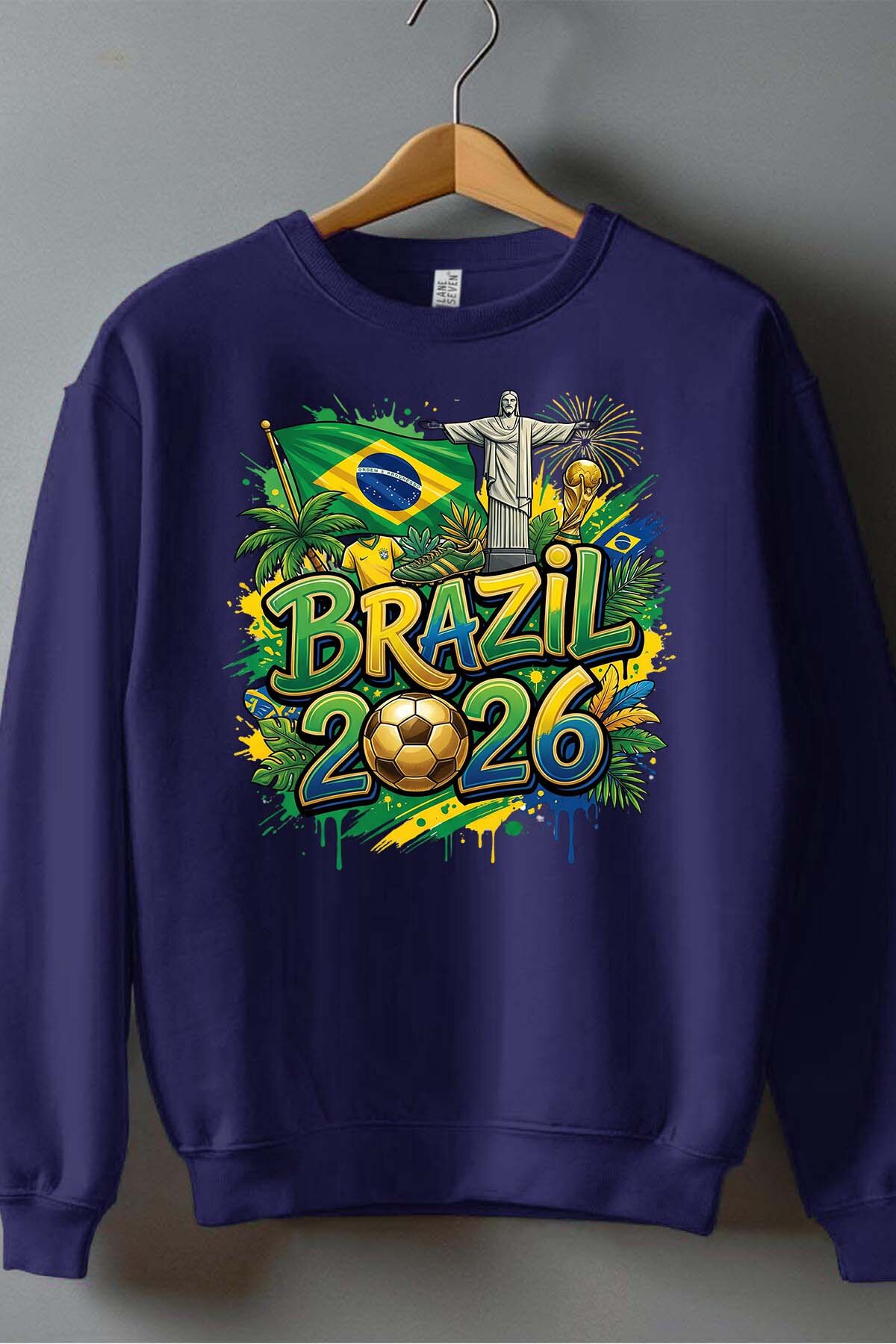 Grossiste I.A.L.D FRANCE - Cdm26 Brazil - Sweat Col Rond Garçon