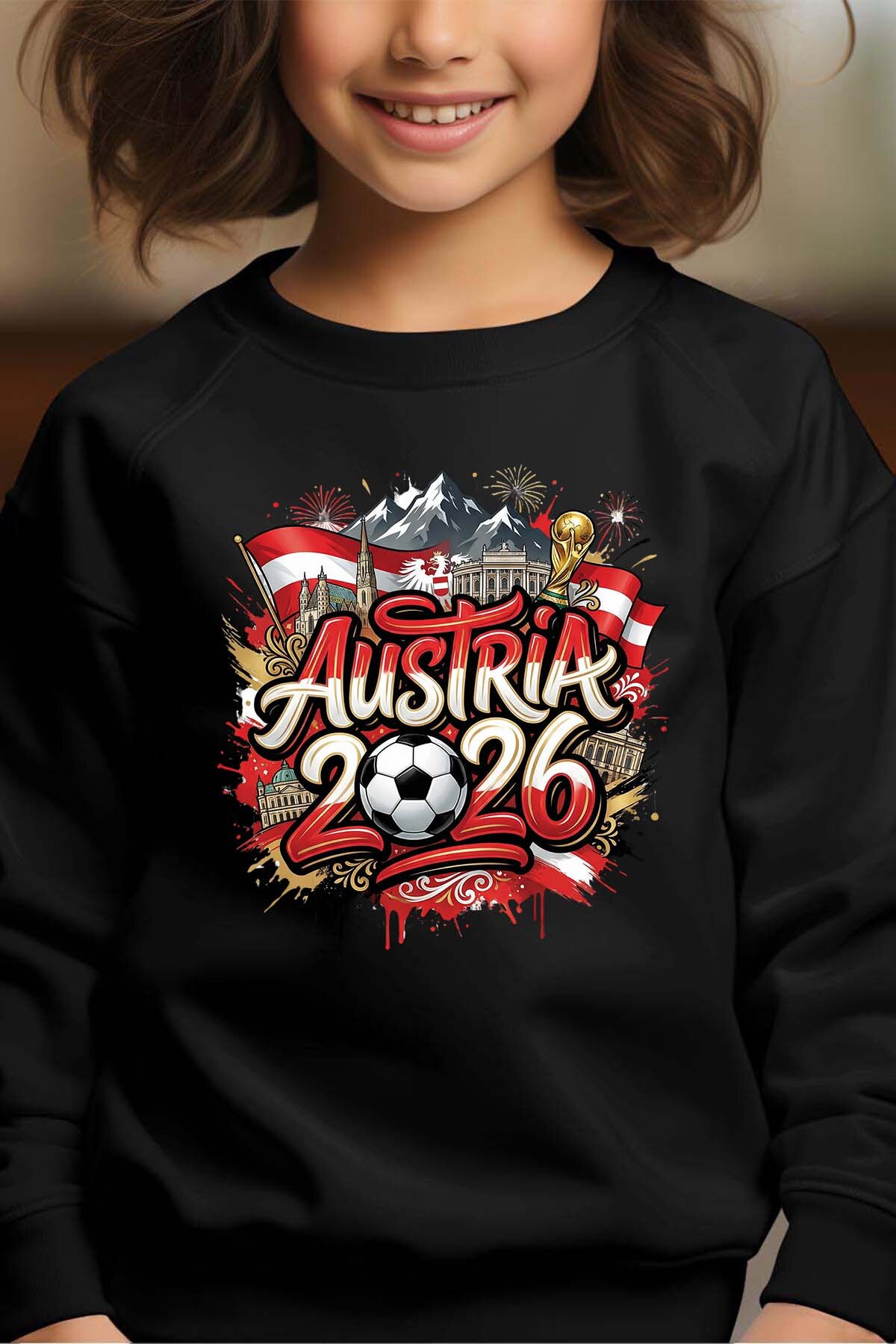 Grossiste I.A.L.D FRANCE - Cdm26 Austria - Sweat Col Rond Fille