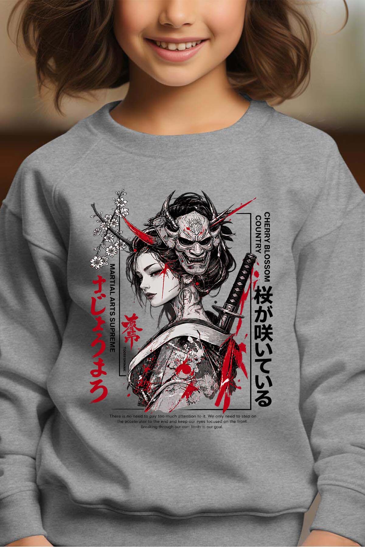 Wholesaler I.A.L.D FRANCE - Oni Warrior crane - Crewneck sweatshirt Girl