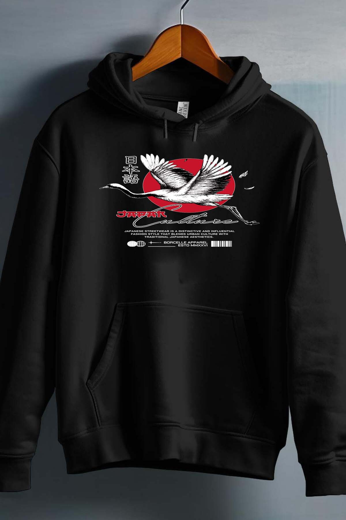 Wholesaler I.A.L.D FRANCE - Red White and Black Streetwear Japan Culture - Hooded sweatshirt Girl