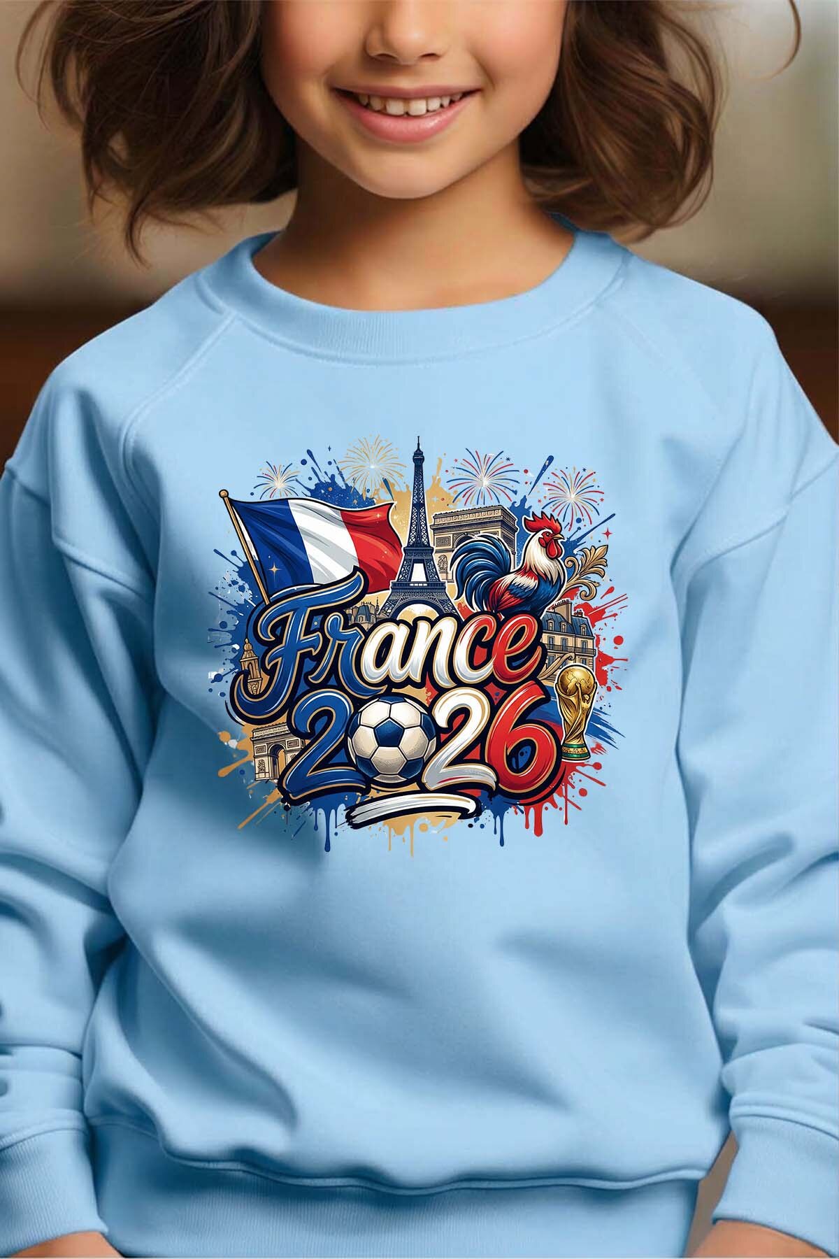 Grossiste I.A.L.D FRANCE - Cdm26 France - Sweat Col Rond Fille