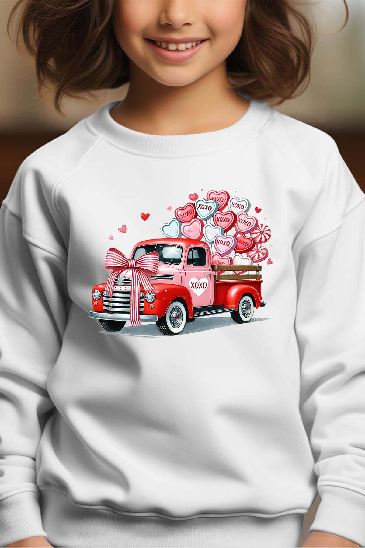 Großhändler I.A.L.D FRANCE - Truck Xoxo - Rundhals-Sweatshirt Mädchen