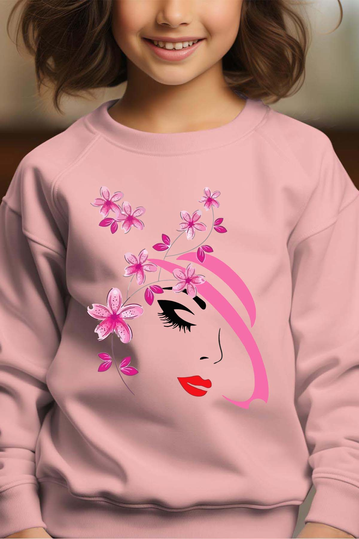 Mayorista I.A.L.D FRANCE - Sombrero rosa - Sudadera cuello redondo niña