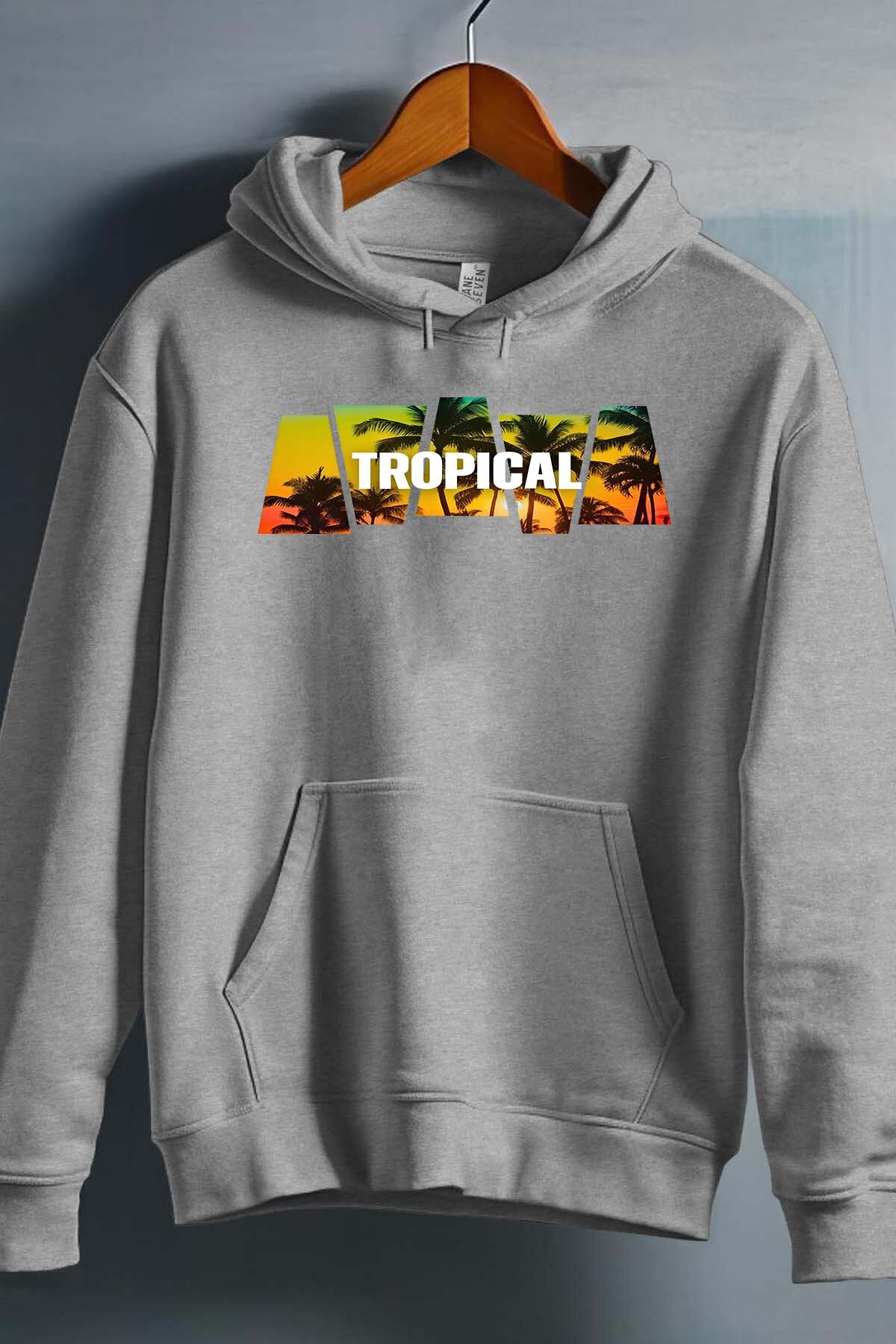 Großhändler I.A.L.D FRANCE - Tropischer Sonnenuntergang - Kapuzenpullover Mädchen