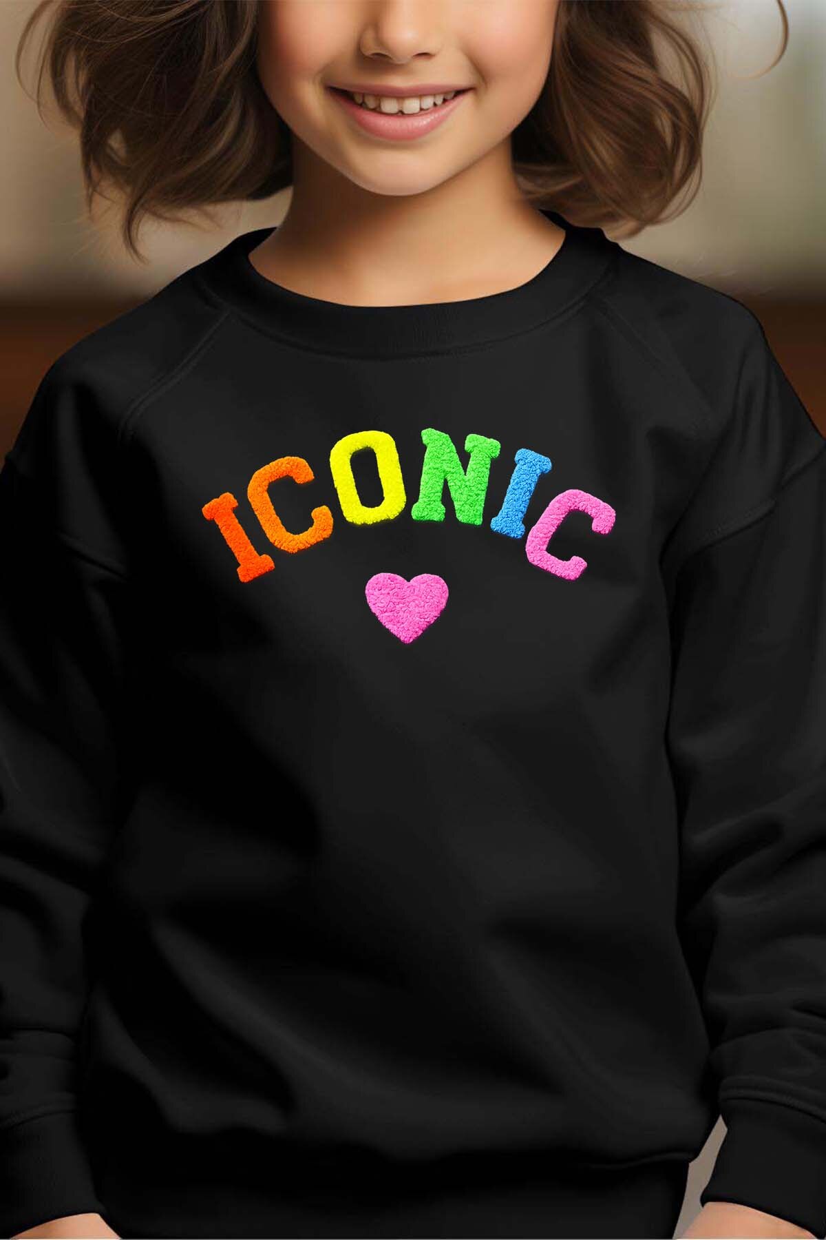 Grossiste I.A.L.D FRANCE - Iconic color - Sweat Col Rond Fille