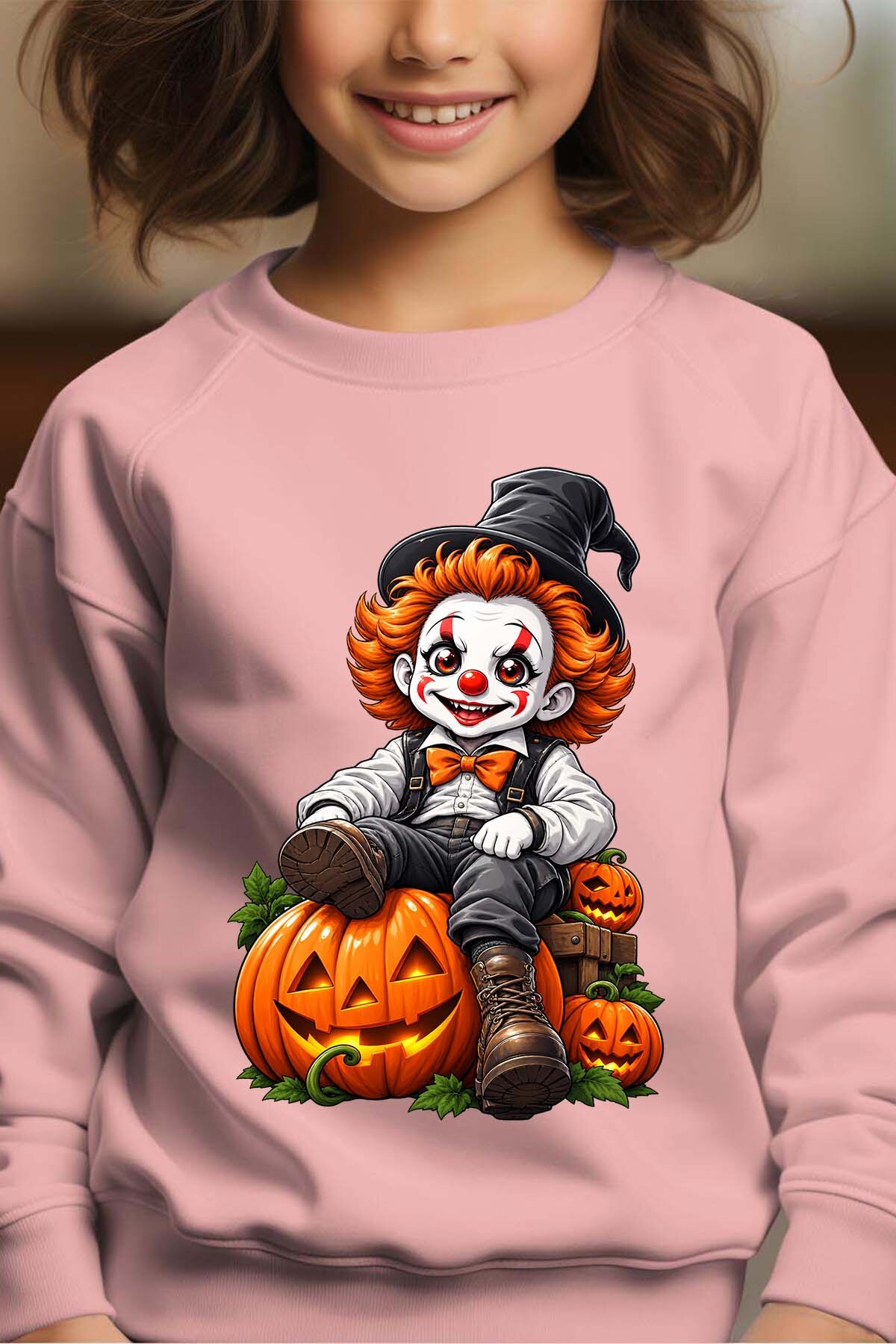 Grossiste I.A.L.D FRANCE - Pennywise halloween - Sweat Col Rond Fille