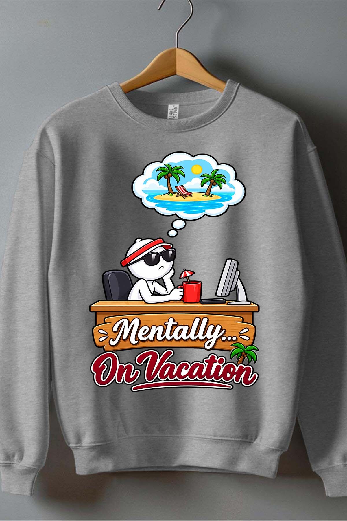 Mayorista I.A.L.D FRANCE - Mentalmente de vacaciones - Sudadera con cuello redondo para niño