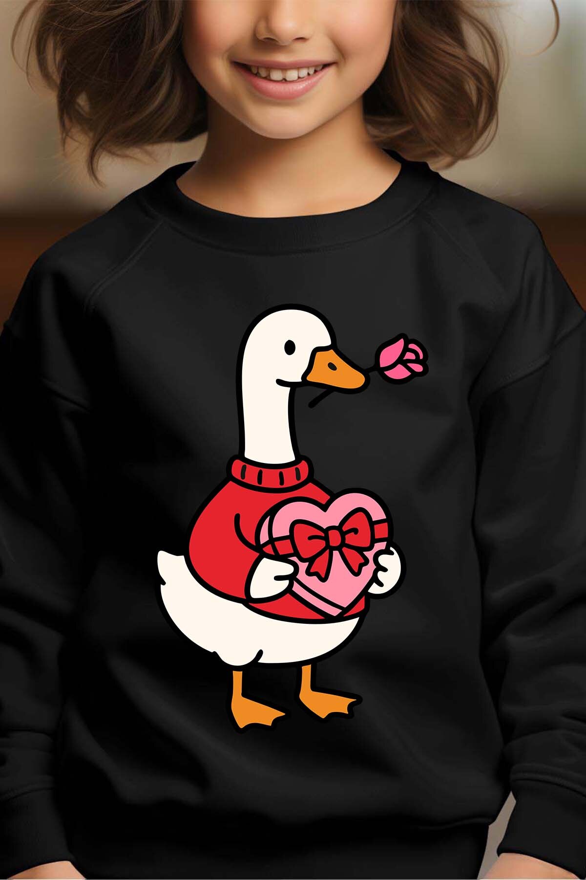 Grossista I.A.L.D FRANCE - Goose Valentine Regalo - Felpa girocollo Ragazza