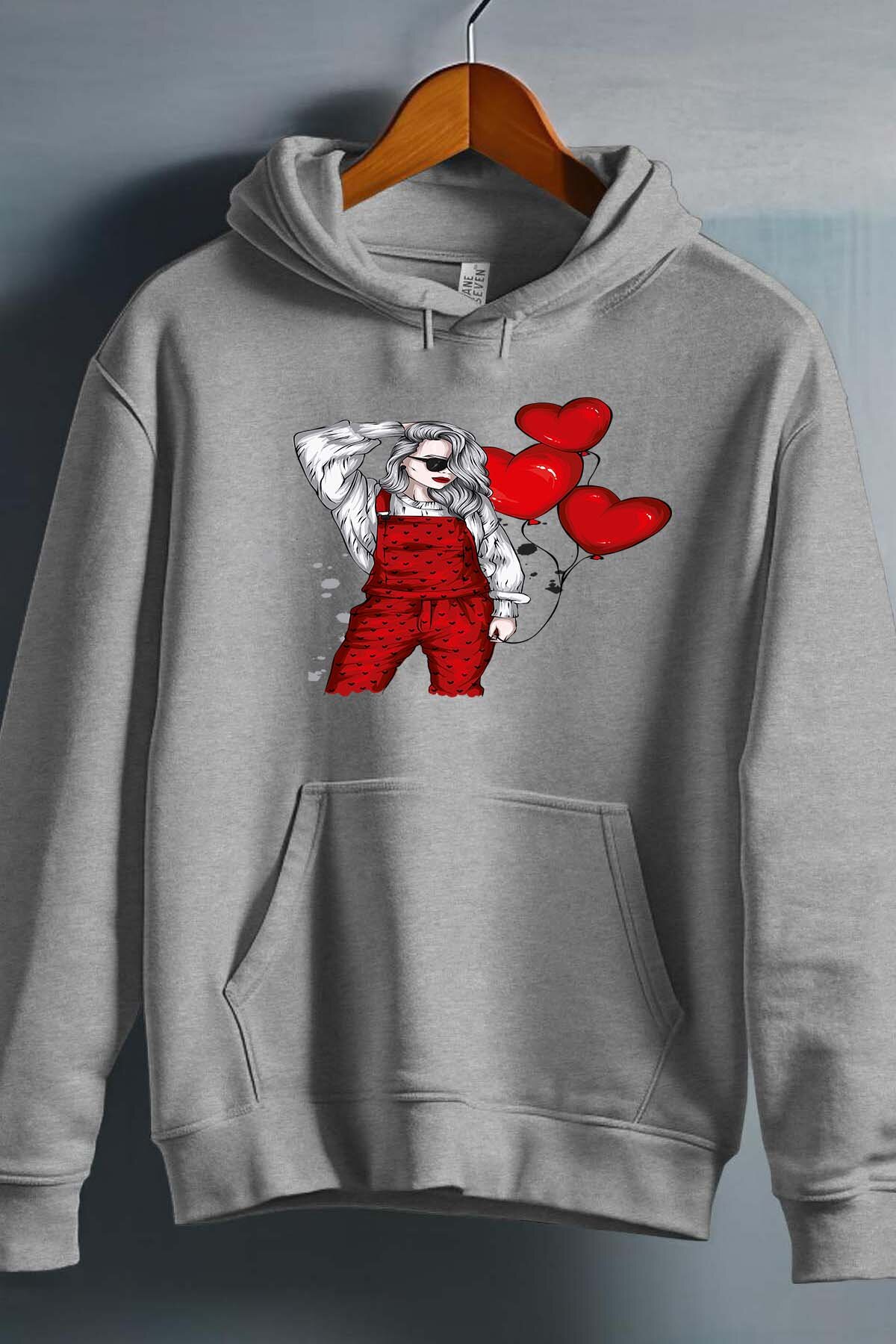 Mayorista I.A.L.D FRANCE - Peto Rojo - Sudadera con Capucha Niña