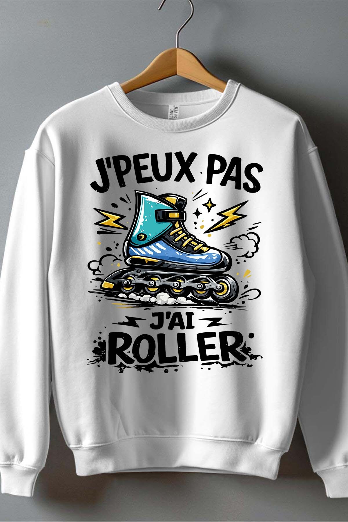 Grossiste I.A.L.D FRANCE - Peux pas... Roller Styl - Sweat Col Rond Garçon