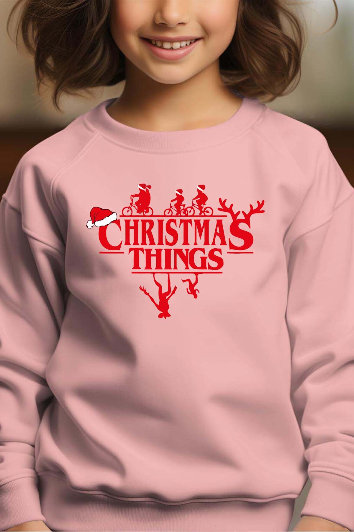 Grossista I.A.L.D FRANCE - ChristmaStranger - Felpa girocollo ragazza