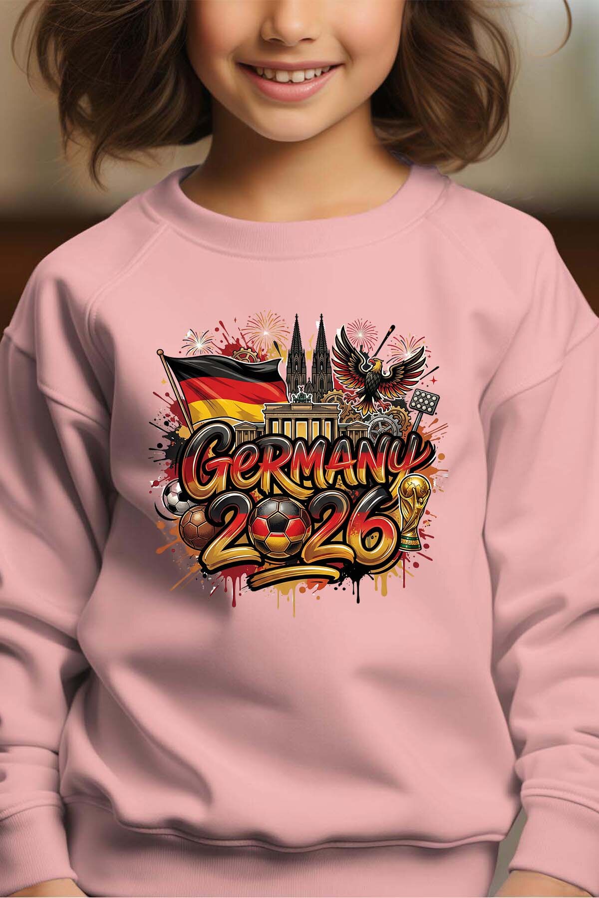 Grossiste I.A.L.D FRANCE - Cdm26 Germany - Sweat Col Rond Fille